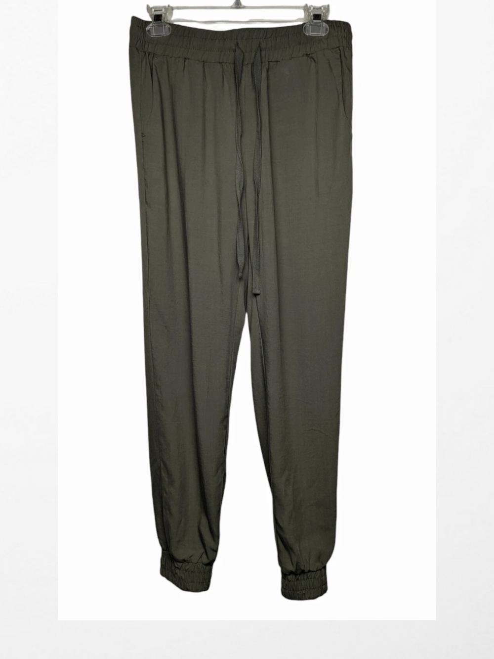 For The Republic Olive Drawstring Jogger Pants